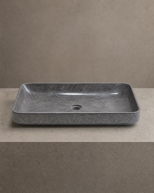 Lavabo Cobalto de GRADO PÉTREO — estudio rectangular