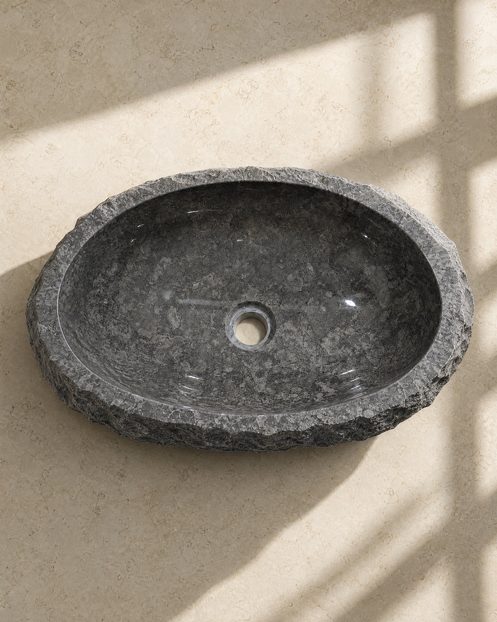 Lavabo Nerón — vista cenital ovalada