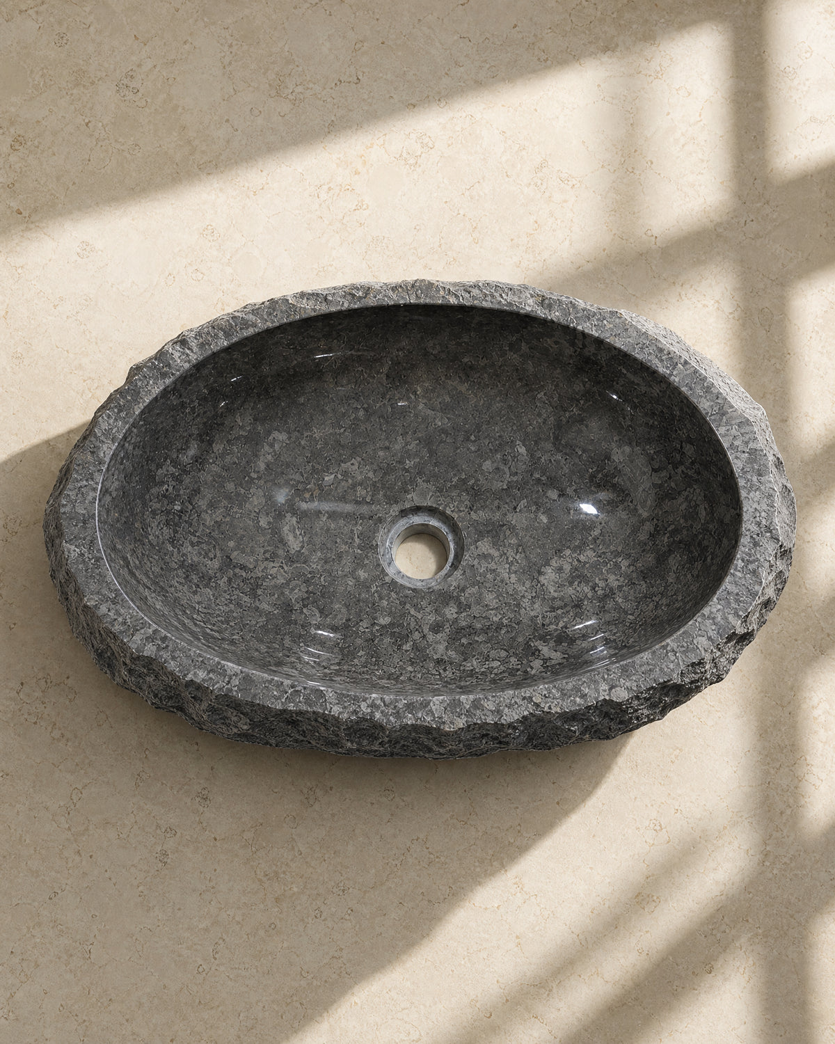 Lavabo Nerón — vista cenital ovalada