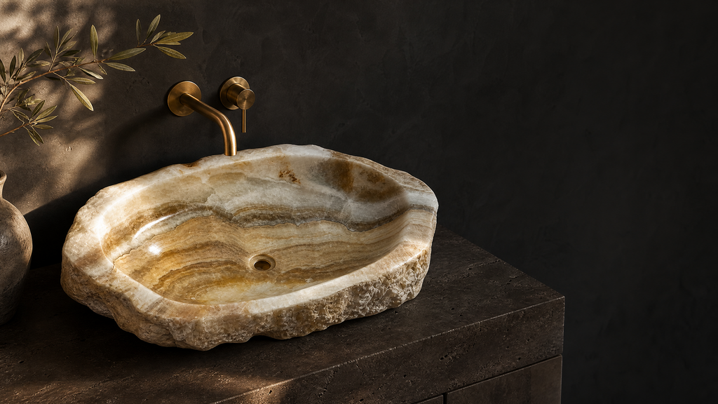Lavabo de piedra natural - Milos