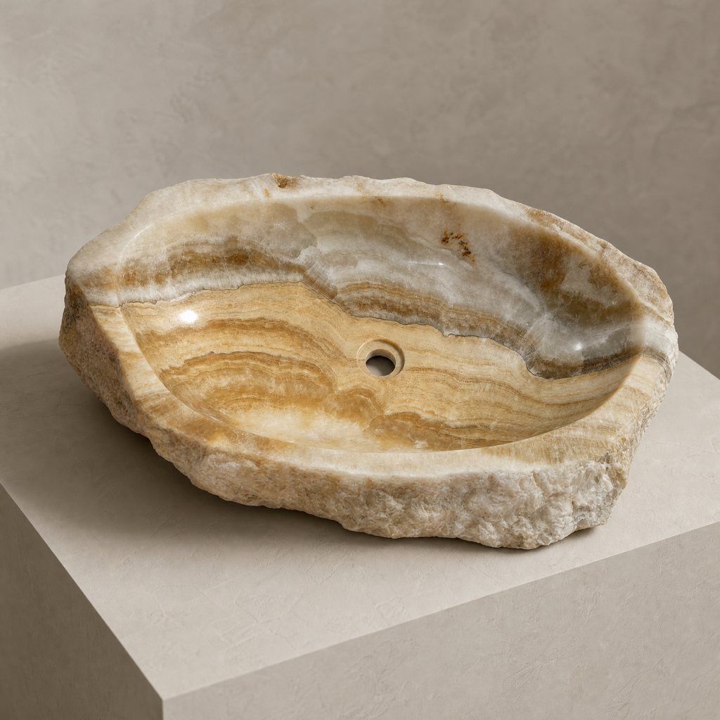 Lavabo de piedra natural - Milos